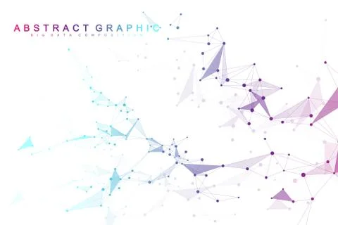 Global network connection. Network and big data visualization background Stock Illustration