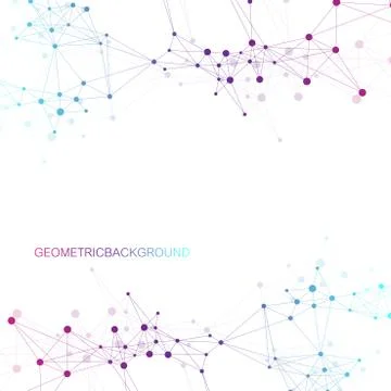 Global network connection. Network and big data visualization background. Global Illustrazione stock
