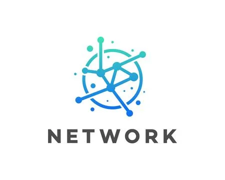 Global Network Connection Nodes, Links, and Data Flow Stock Illustration