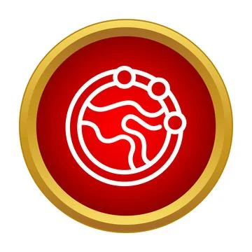 Global network connection showing abstract world icon 스톡 일러스트