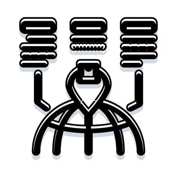 Global network connection transferring data servers icon イラスト素材