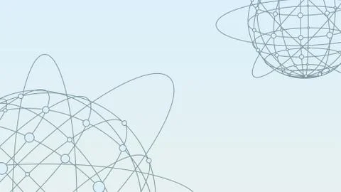 Global network connection vector background. Planet with dots and line Stock Illustration