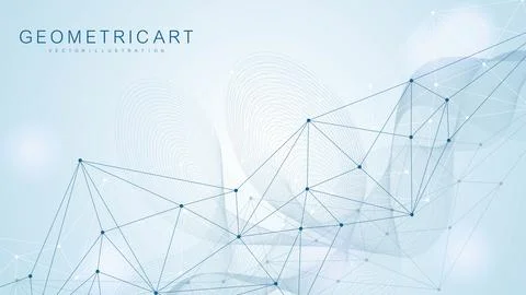 Global network connection website header or banner design. Abstract background Illustrazione stock