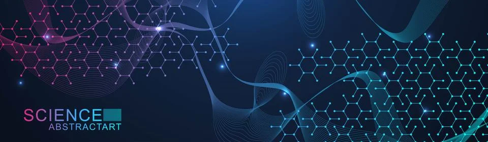 Global network connection website header or banner design. Abstract background Stock Illustration