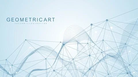 Global network connection website header or banner design. Abstract background Stock Illustration