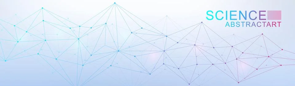 Global network connection website header or banner design. Abstract background Stock Illustration