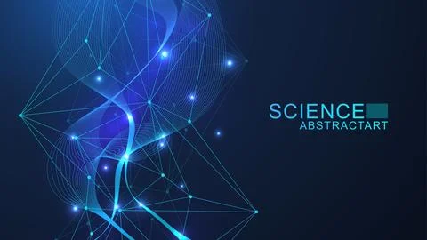 Global network connection website header or banner design. Abstract background Illustrazione stock