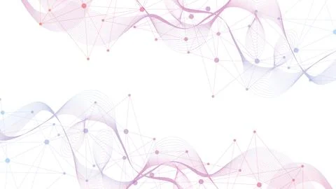 Global network connection website header or banner design. Abstract background Stock Illustration