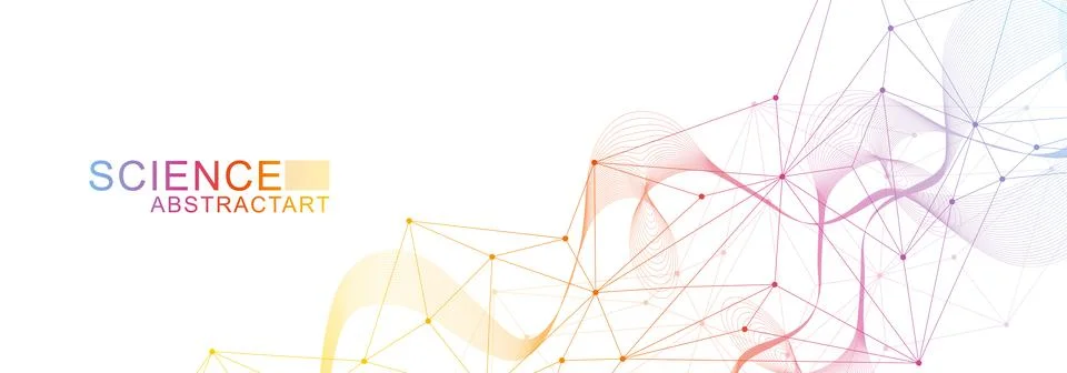 Global network connection website header or banner design. Abstract background Stock Illustration