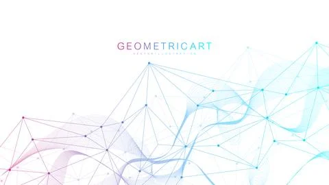 Global network connection website header or banner design. Abstract background Stock Illustration