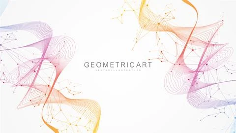 Global network connection website header or banner design. Abstract background Illustrazione stock