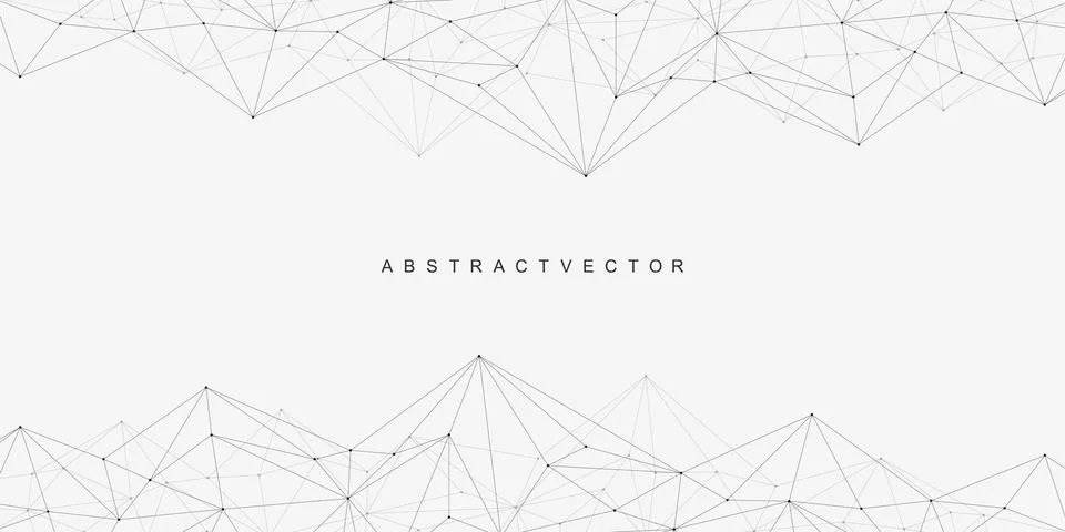 Global network connection website header or banner design. Abstract background Stock Illustration