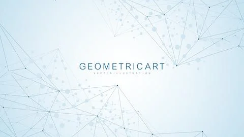 Global network connection website header or banner design. Abstract background Stock Illustration