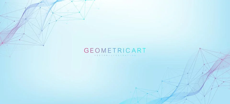 Global network connection website header or banner design. Abstract background Stock Illustration