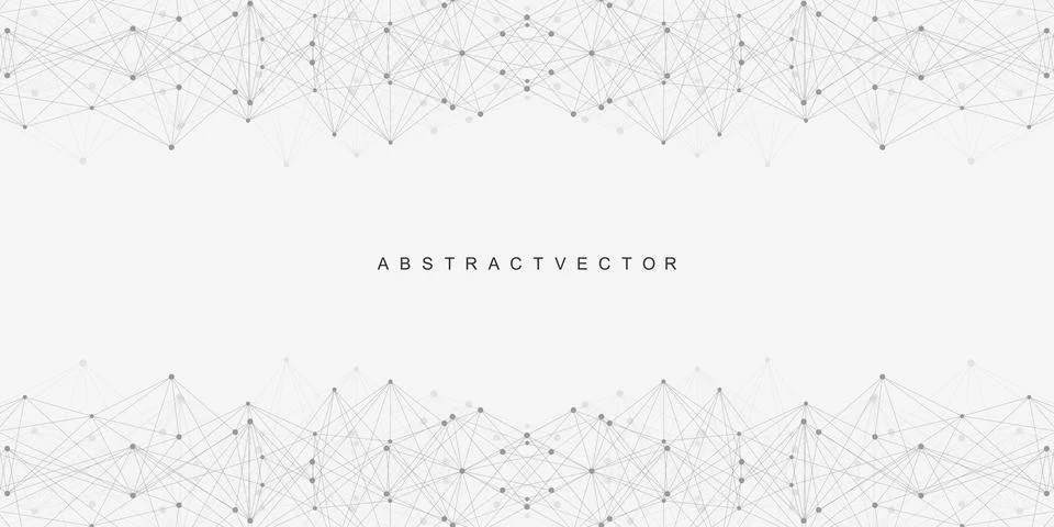 Global network connection website header or banner design. Abstract background Stock Illustration