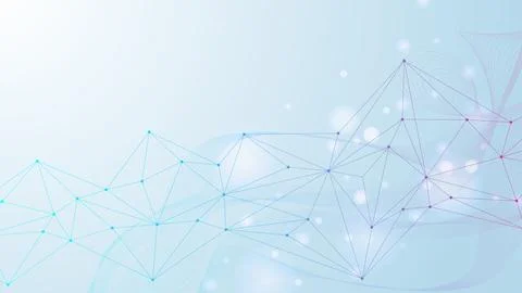 Global network connection website header or banner design. Abstract background Stock Illustration