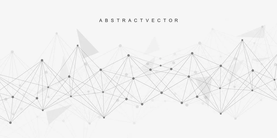 Global network connection website header or banner design. Abstract background Stock Illustration