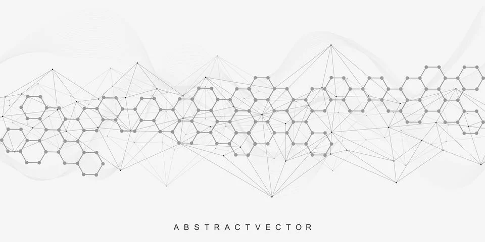 Global network connection website header or banner design. Abstract background Stock Illustration