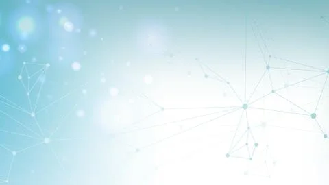 Global network connection website header or banner design. Abstract background Stock Illustration