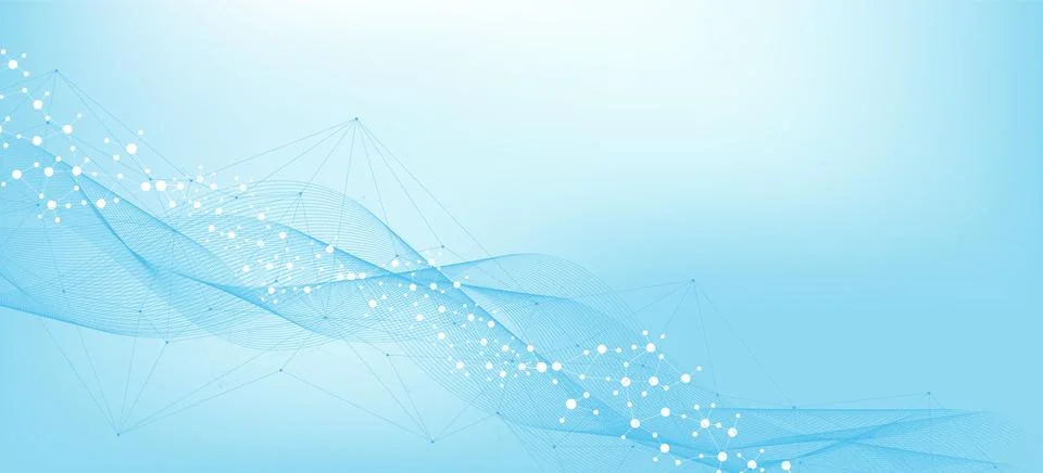 Global network connection website header or banner design. Abstract background Stock Illustration