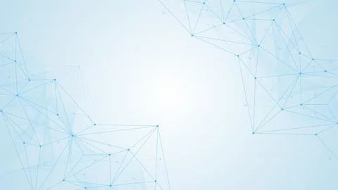 Global network connection website header or banner design. Abstract background Illustrazione stock