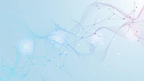 Global network connection website header or banner design. Abstract background Illustrazione stock