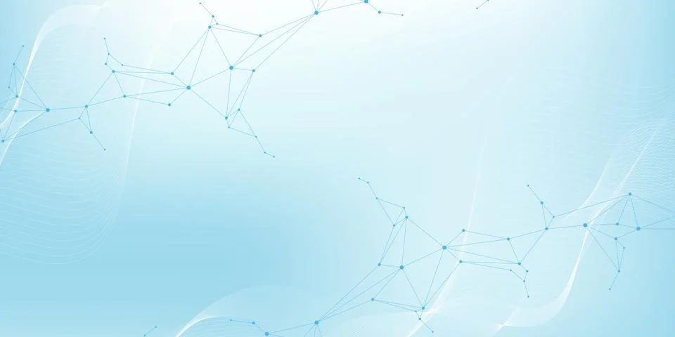 Global network connection website header or banner design. Abstract background Stock Illustration