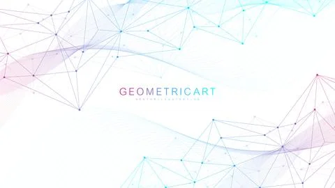 Global network connection website header or banner design. Abstract background Stock Illustration