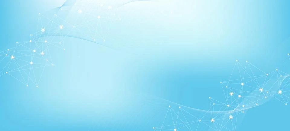 Global network connection website header or banner design. Abstract background Stock Illustration