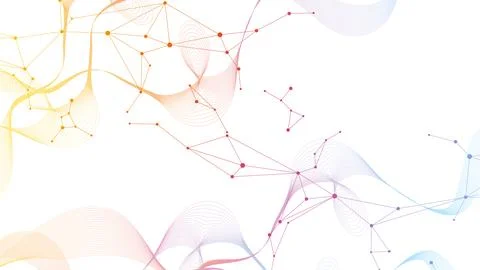 Global network connection website header or banner design. Abstract background Stock Illustration