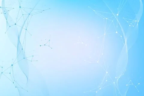 Global network connection website header or banner design. Abstract background Stock Illustration