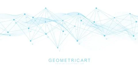 Global network connection website header or banner design. Abstract background Stock Illustration