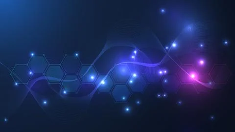 Global network connection website header or banner design. Abstract background Stock Illustration