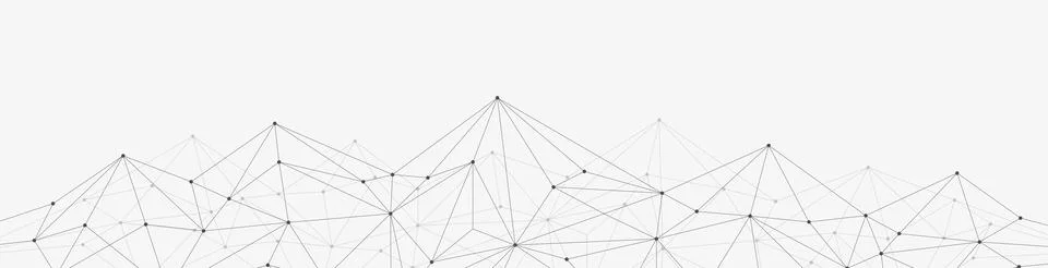 Global network connection website header or banner design. Abstract background Stock Illustration