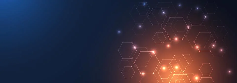 Global network connection website header or banner design. Abstract background Stock Illustration