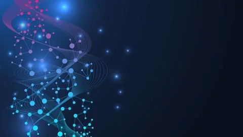 Global network connection website header or banner design. Abstract background Stock Illustration