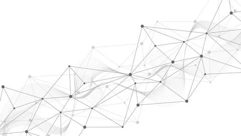 Global network connection website header or banner design. Abstract background Stock Illustration