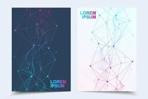 Global network connection website header or brochure design. Abstract background イラスト素材