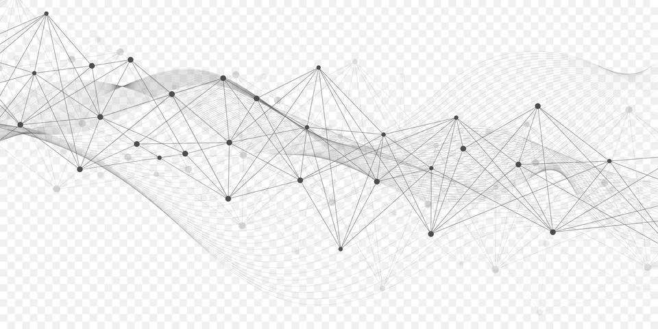 Global network connection website header or banner design. Abstract background Stock Illustration