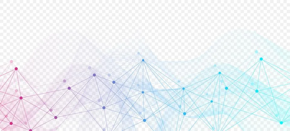 Global network connection website header or banner design. Abstract background Stock Illustration