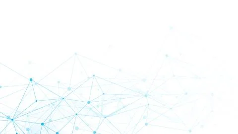 Global network connection website header or banner design. Abstract background Stock Illustration