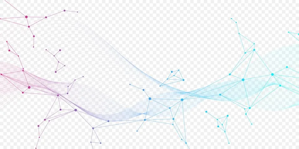 Global network connection website header or banner design. Abstract background Stock Illustration