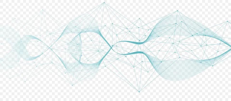 Global network connection website header or banner design. Abstract background Stock Illustration