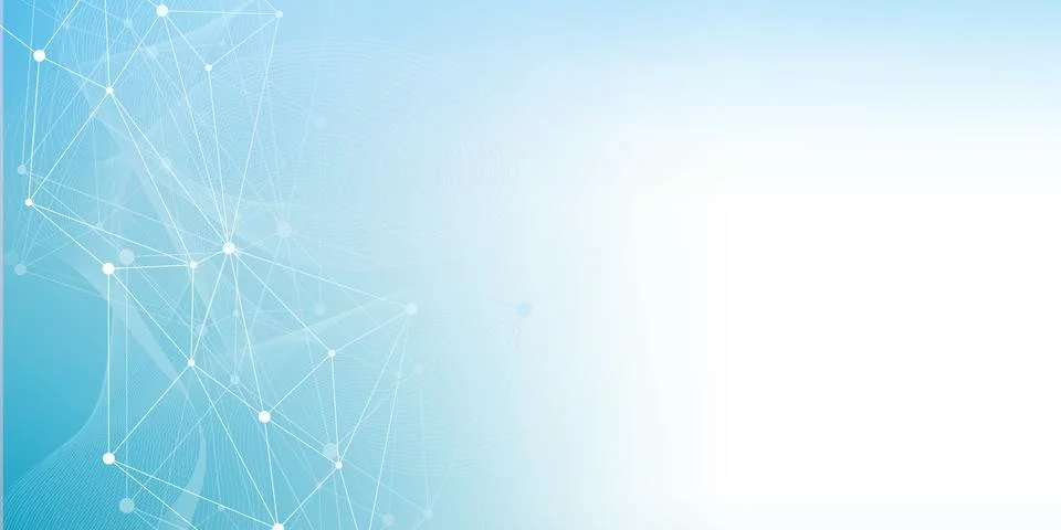 Global network connection website header or banner design. Abstract background Stock Illustration