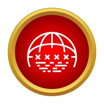 Global network connection world grid communication icon Stock Illustration
