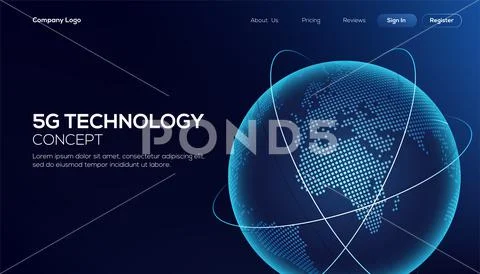 Global network connection. World map Asia continent point line ...
