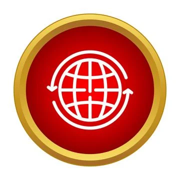 Global network connection world wide web internet icon イラスト素材