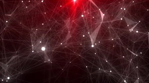 Global network connections. Abstract neural networks in cyberspace. Stock Footage 318589720