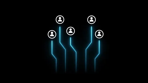 Global network connections concept, Social media technology animation Video stock 321118038