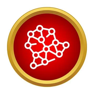 Global network connections icon symbolizing digital technology 스톡 일러스트